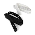 Miniatyrbild 2 av 2: 2 st 1,5 m Sydd knapphål stickad elastisk band midjeband (vit+svart)