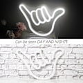 Miniatyrbillede 4 af 5: 2024 Ny Finger Neon Skilt Lykkegestus Hvid Neon Neon Lys Skilt Håndformet Neonlys til Soveværelse Bar