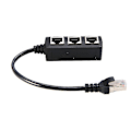 Miniatyrbild 4 av 4: Rj45 Ethernet-kabeldelare Nätverksadapter Ethernet-delare 1 till 3 Kabeladapter (hy)