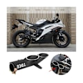 Miniatyrbilde 5 av 5: Eksosrør for Yzf-r6 Gsx-r Motorsykkel Dobbel Utgang Eksos Halerør Dempere