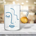 Miniatyrbillede 3 af 5: 270/400ml Solide Glaskopper Tekop Kaffekop Cocktail Vand Øl Kopper Høj