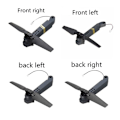 Miniatyrbillede 1 af 5: E58 JY019 RC Quadcopter Reservedele Aksearme med Motor & Propel til FPV Drone Ramme Dele Udskiftning