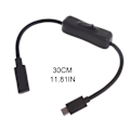 Miniatyrbillede 5 af 5: USB-C Kabel 20V 5A 100W USB Type-C til Type-C Han-stik Opladerkabel Strømadapter