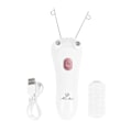 Miniatyrbilde 1 av 3: USB-lading ansiktshårfjerner for kvinner, elektrisk epilator for ansiktshårfjerning, barbermaskin for ansiktet, ansiktsmassasje (roségull)