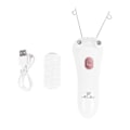 Miniatyrbilde 2 av 3: USB-lading ansiktshårfjerner for kvinner, elektrisk epilator for ansiktshårfjerning, barbermaskin for ansiktet, ansiktsmassasje (roségull)