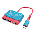 Miniatyrbilde 2 av 5: USB-C Hub for S Bærbar TV-Dokk Lading Stasjon 4K -kompatibel USB Hub Adapter for P