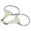 Miniatyrbilde 2 av 4: 125mm Rustfritt Stål Heste Snaffle Bit med Ruller for Hageavl og Ridning