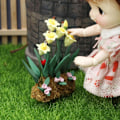 Pikkukuva 3 / 5: 1:12 Miniatyyri Nukkekoti Ulko-Puutarha Käsintehty Kukka Malli Miniatyyri Kohtaus