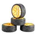 Miniatyrbild 4 av 4: 4 st 1/8 Buggy Däck med Hjul 17mm Hex Drivhub för RC Offroad Bil Hpi Traxxas Däck Tillbehör