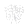 Miniatyrbillede 1 af 4: 100 stk. KortHoldere Bordnummerholder Blomsterdekor Menu Memo Clips