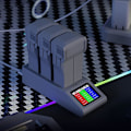 Miniatyrbillede 3 af 5: STARTRC 3i1 Intelligent Hurtig Opladningshub Batteri Biloplader LED Skærm Digital Display Housekeepe