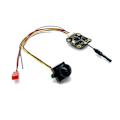 Miniatyrbillede 1 af 5: EWRF 5.8Ghz 48CH 1000mW Justerbar Trådløs AV Indbygget Mikrofon Transmitter med Starlight CMOS 1
