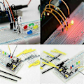Miniatyrbilde 5 av 5: 1818 deler DIY elektronikk komponenter sett sortiment motstander LED triode kondensatorer dioder PCB potent