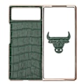 Miniatyrbillede 1 af 5: Foldbar Telefonetui til Xiaomi MIX Fold 2 Nano Læder Krokodilemønster Anti-Ridse Telefonbeskyttelse