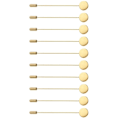 Miniatyrbilde 5 av 5: 3x10 Stykker Tomme Base 1.2cm Reversstift Hatt Sjal Brosje DIY Håndverk Gull