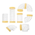 Miniatyrbillede 1 af 4: 1 Sæt Plastik Hamster Tunnel Hamster Bur Maze Connector Hamster Bur Ekstern Rør til DIY