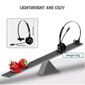Miniatyrbild 5 av 5: Bluetooth Trådlöst Headset med Mikrofon Handsfree Samtal Hörlurar Laddningsbas för Call Center Kontor Lastbilschaufför