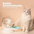 Miniatyrbild 3 av 5: Automatisk Vattenbehållare för Hund och Katt, Snigelformad Djurvattenbehållare, Transparent Fontänvattenbehållare för Hundar och Katter, 2.8l TR244