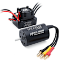 Miniatyrbillede 1 af 4: SURPASS-HOBBY M2430/M2435/M2440 Helt Sort Vandtæt Børsteløs Motor M35A Vandtæt ESC Motor og E