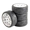 Miniatyrbilde 1 av 4: 4 stk 1/8 Buggy Dekk med Felger 17mm Hex Drive Nav For RC Offroad Bil Hpi Traxxas Dekk Tilbehør