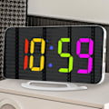 Miniatyrbild 4 av 5: LED-väckarklocka med display, snooze-funktion, digital klocka för hall, vardagsrum och tonåringar