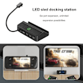 Miniatyrbilde 3 av 5: Xyc Steam Deck Dock 6 i 1 Steam Deck Dokkingstasjon Stativ Tilbehør 3*usb 3.0 Hdmi 4k@60hz Gigabit Ethernet 1000mbps Pd 60w Hub
