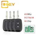 Miniatyrbillede 2 af 5: Pcf7961m 4a Chip 2 Knapper Bilnøgle Til Renault Sandero Dacia Logan Lodgy Dokker Duster Trafic Clio4 Master3 Bilnøgle