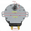 Miniatyrbillede 2 af 4: Mikrobølgeovn bakke synkronmotor SSM-23H 6549W1S018A til LG dele til mikrobølgeovn tilbehør