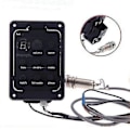 Miniatyrbild 3 av 5: Fishman 4-bands 301 EQ-tuner Piezo-mikrofonförstärkare med blandning för akustisk gitarr