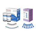 Miniatyrbilde 4 av 5: Sinocare Safe AQ Glukose Teststrimler og Lansetter 50 stk