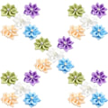 Miniatyrbild 3 av 4: 200 st DIY Hårblommor Handgjorda Blomdekorationer Multifunktionella Hårcharm Blommor Klädtillbehör