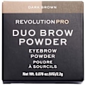 Miniatyrbild 4 av 4: Makeup Revolution - Duo Brow Powder - Mörkbrun Bi-Color