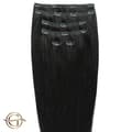 Gold24 Clip-in Löshår 1# Svart - 60 cm