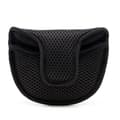 Mesh Halvcirkel Golf Putter Huvudskydd - Andningsbart Nylon Mesh Putter Skydd Svart Black