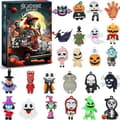 Adventskalender Nedräkning Blind Box Halloween Skelett Skräcktema 24 st Överraskning Samlarleksak Presentförpackning A