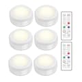 LED-spotlights Set – 6 stilrena lampor med 2 praktiska fjärrkontroller