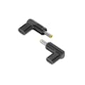 Miniatyrbillede 1 af 4: 2-pak Type-C hun til DC 20V vinklet PD Trigger Adapter, 100W, til bærbare computere, skærme og andre enheder