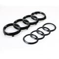 Audi blank svart logotyp ring fram och bak 273MM 192MM A1 A3 A4 A5