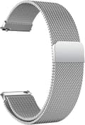 Slippreim Justerbar Rustfritt Stål Erstatningsreimer for Kvinner Menn 18mm 20mm 22mm Silver 22mm