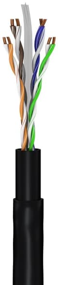 Miniatyrbillede 5 af 5: CAT 6 patchkabel til udendørs installation, U/UTP, sort