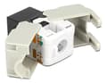 Miniatyrbild 2 av 3: Keystone-modul RJ45-uttag > LSA Cat.6 UTP svart