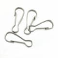 Karbinhakar öppningsbara krokar Rostfritt stål 100-pack Silver 5,5 cm