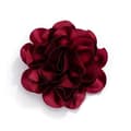 Lyxig brosch med stor blomma i satin Mörkröd DarkRed