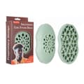 Afro Curl Brush ABS twist- och dreadlock-stylingkam för lockigt hår, locs och uppsättningar, 14,3 cm x 9 cm x 2,5 cm, ergonomisk och resevänlig Grön Green
