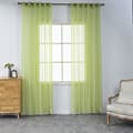 2-pack transparenta voilegardiner med öljetter, 140x225 cm, för vardagsrum och sovrum
