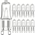10-Pack G9 Halogenlampor/Stiftlampor 25W/28W/40W, 230V – Varmvit – Halogen, Hög Prestanda 25W
