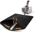 Honeycomb Design Litter Mat, Non-Slip and Waterproof, Multiple Sizes Black 50*40cm