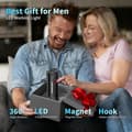 Miniatyrbild 7 av 8: Work Light with Magnetic Base - Rechargeable LED Work Light with 5 Light Modes & 360° Rotation for Workshop & Construction 11.5*8.8*4.5cm