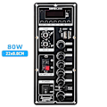 Miniatyrbild 2 av 5: 12V Förstärkarkort Högtalarförstärkare Bluetooth AUX TF-kort U-diskinspelning 6-12 tum 80W Högtalarpanelkort