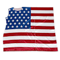 Miniatyrbild 5 av 5: Kvinnor, män och barn USA amerikansk flagga oberoende dag kappa mantel kostym, bärbar flagga med ärmar klassisk flagga